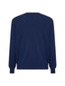 Maglia girocollo in cashmere blu