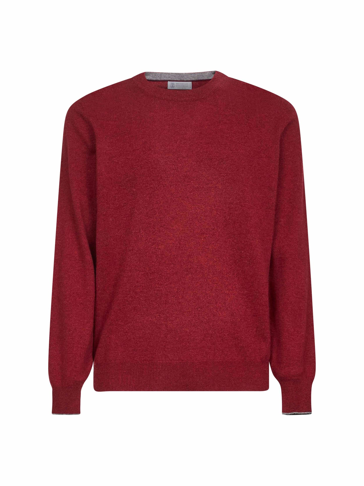 Maglia girocollo in cashmere rosso