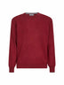 Maglia girocollo in cashmere rosso