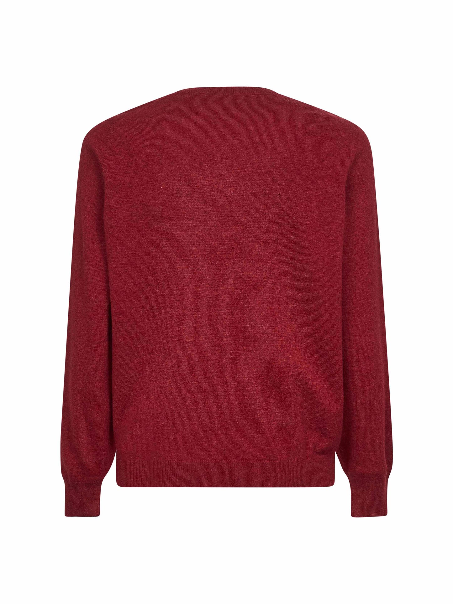 Maglia girocollo in cashmere rosso