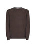 Maglia girocollo in cashmere marrone