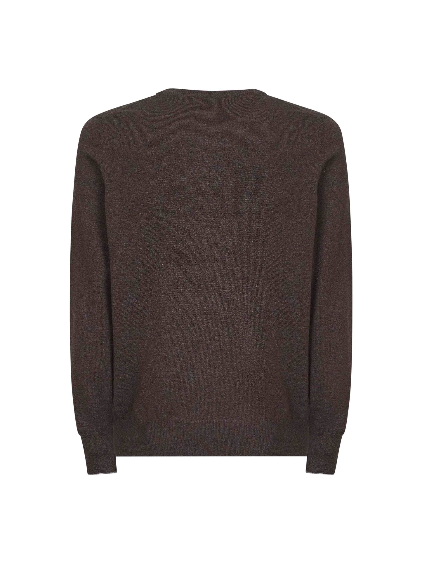 Maglia girocollo in cashmere marrone