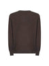 Maglia girocollo in cashmere marrone