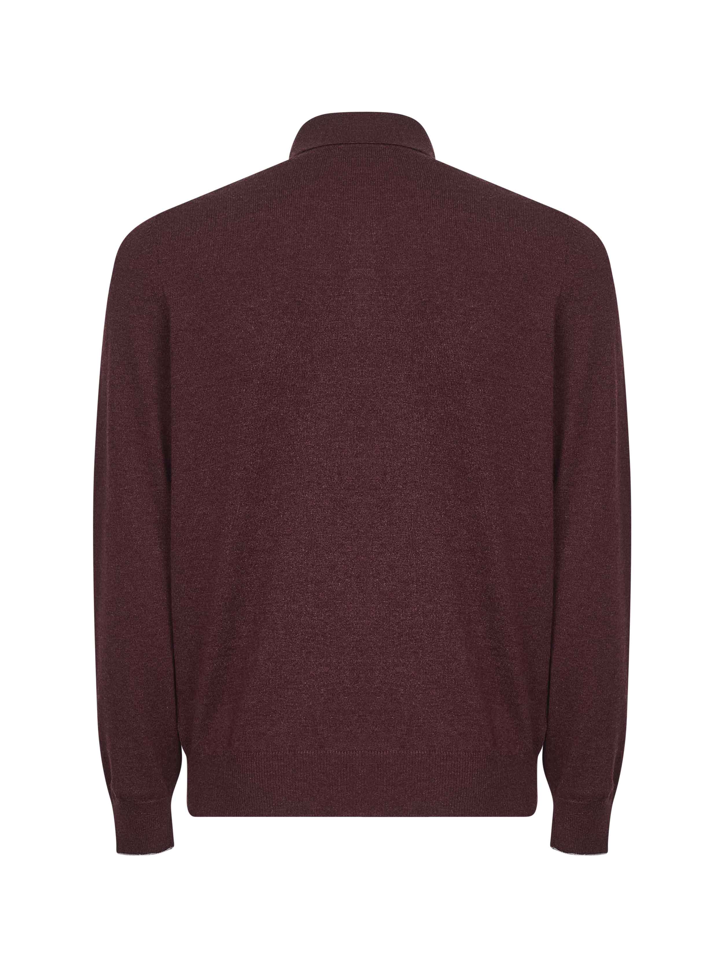 ニット・セーター BRUNELLO CUCINELLI Cashmere polo shirt (M2200295 CEG54) Burgundy cashmere knit polo shirt – Daniello.com