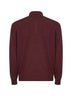 Burgundy cashmere knit polo shirt
