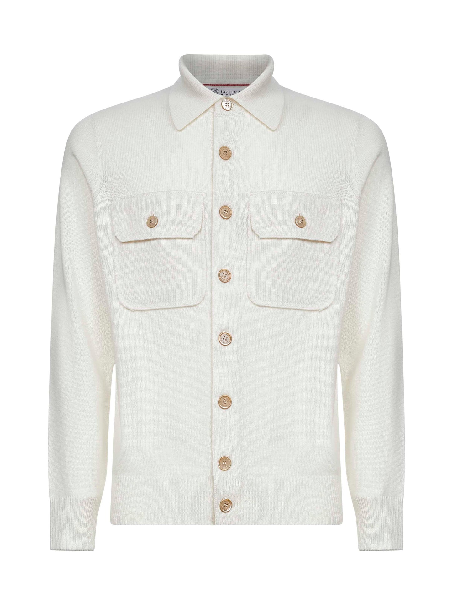 Ivory cashmere knit cardigan