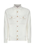 Ivory cashmere knit cardigan