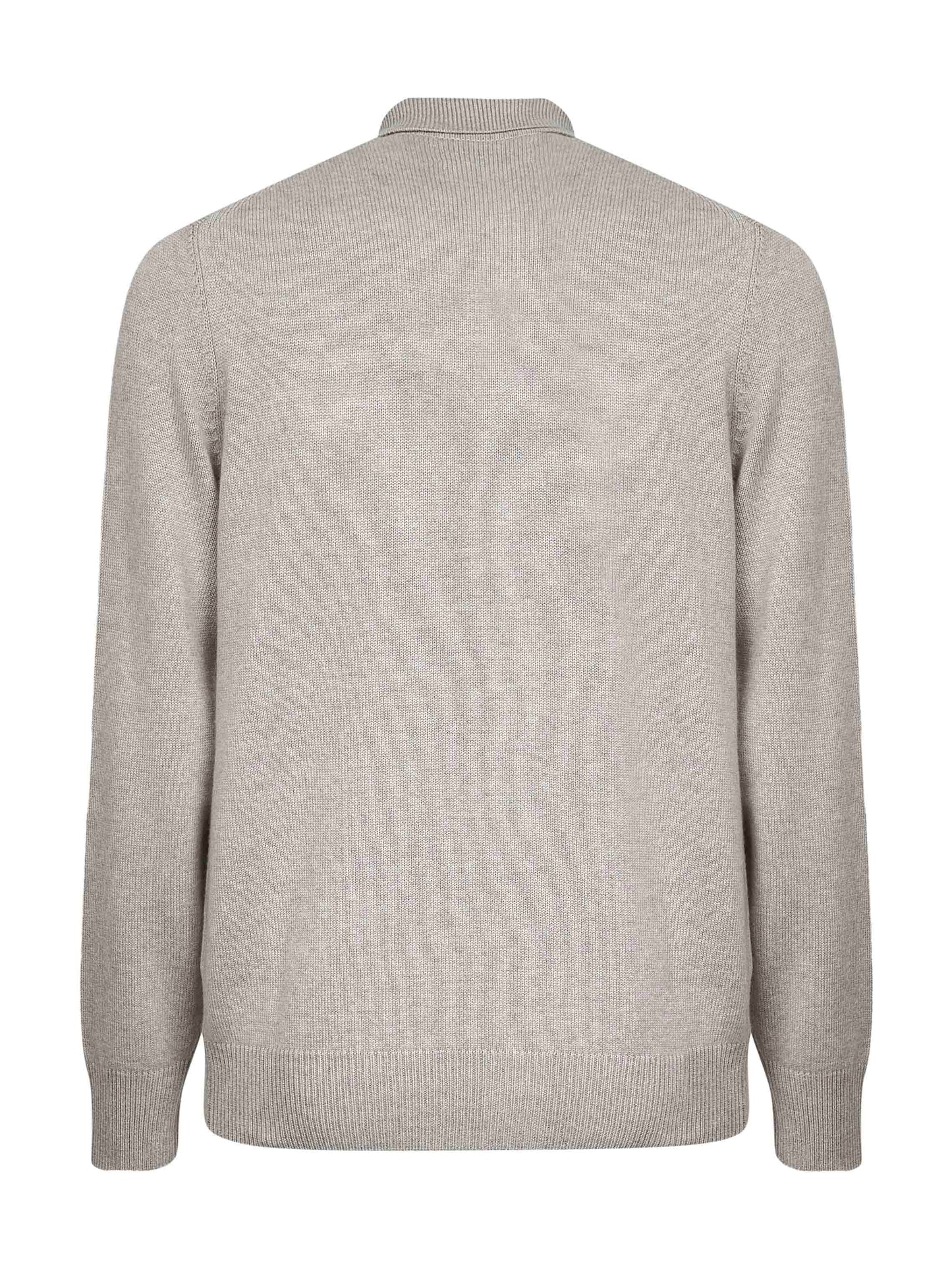 Taupe cashmere knit cardigan