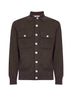 Cardigan in maglia di cashmere marrone