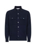 Cardigan in maglia di cashmere blu