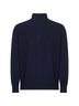 Cardigan in maglia di cashmere blu