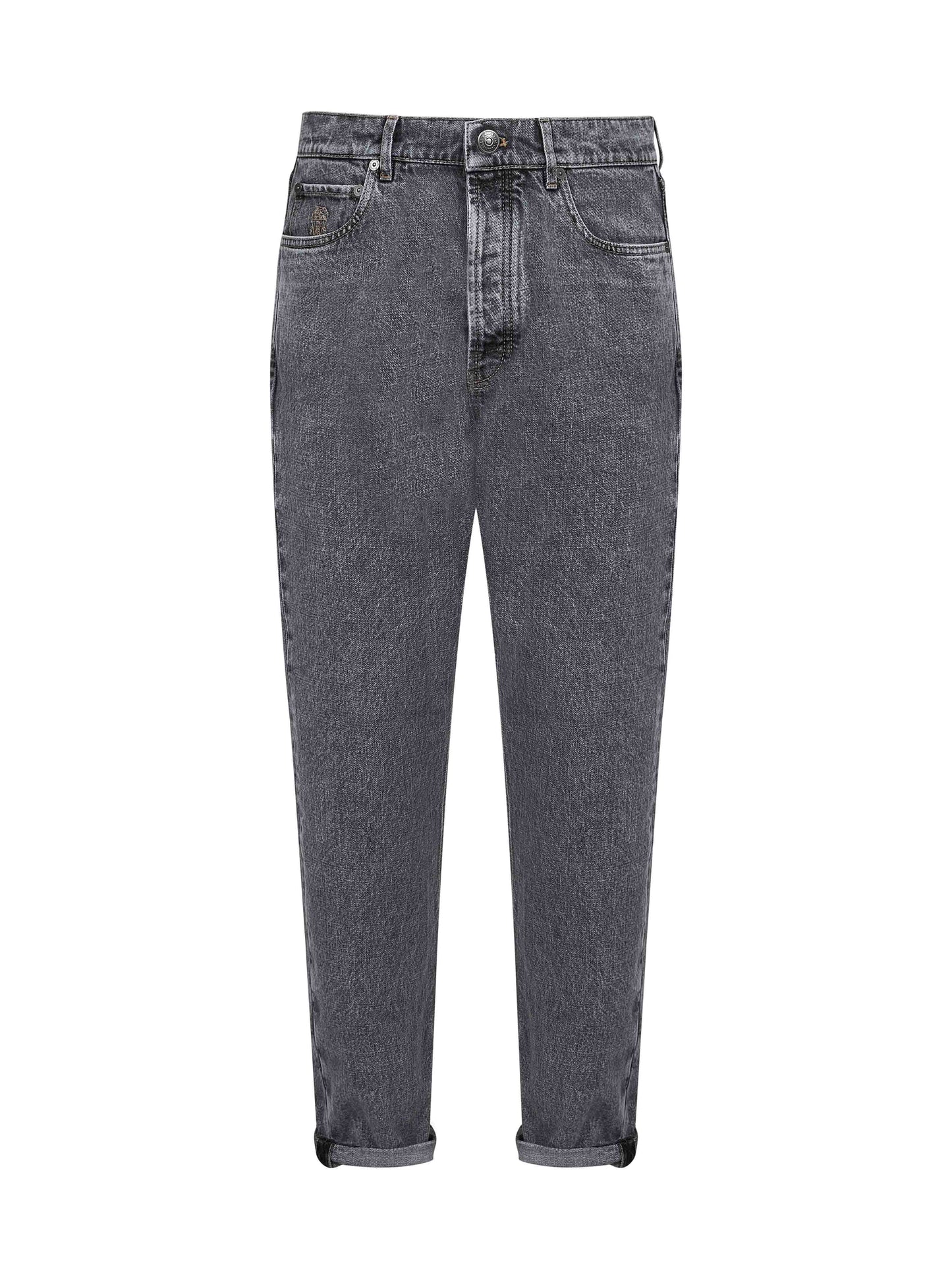 Jeans iconic fit in denim grigio