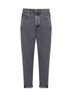 Jeans iconic fit in denim grigio