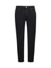 Jeans traditional fit in denim tinto capo nero