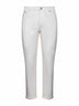 Ecru garment-dyed denim traditional fit jeans