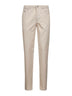 Pantaloni italian fit in velluto a costine beige