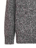 Grey flecked knit turtleneck sweater
