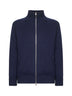 Blue cashmere knit padded jacket