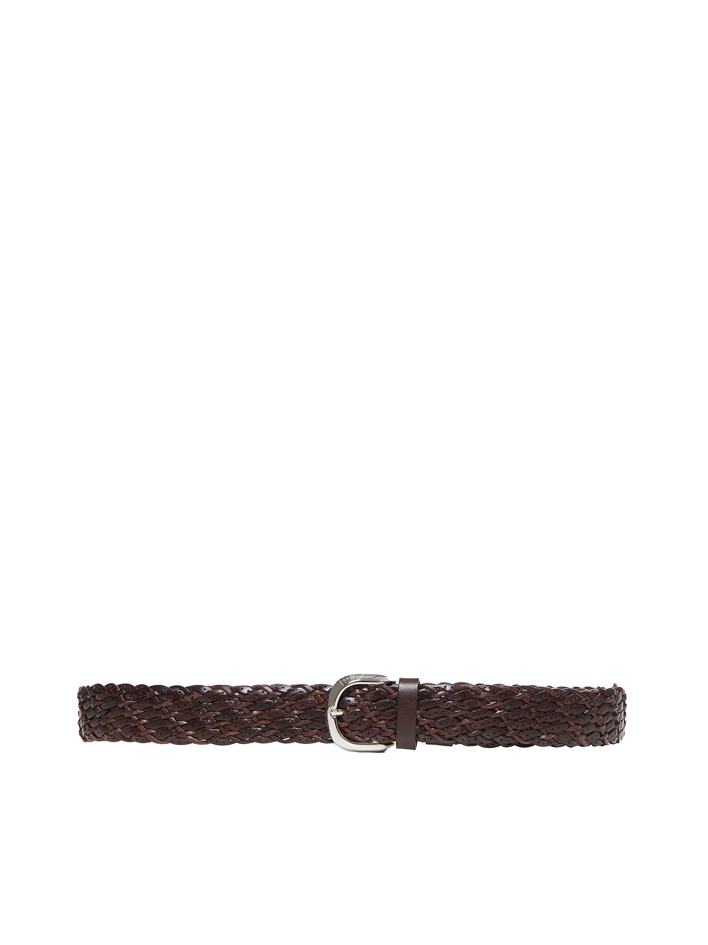 Woven calfskin belt