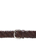 Woven calfskin belt