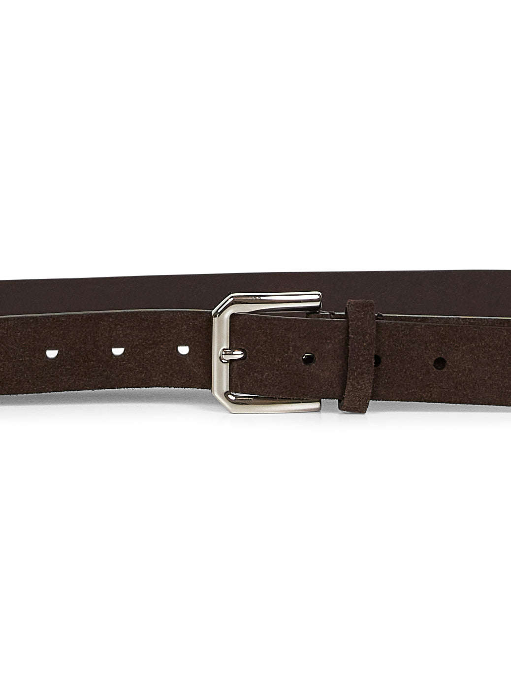Brown reversed leather belt