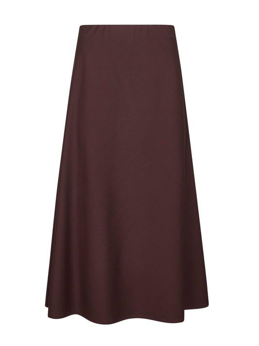 Burgundy twill Flute skirt