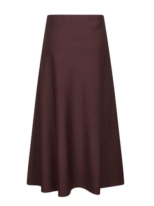 Burgundy twill Flute skirt