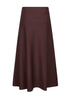 Burgundy twill Flute skirt