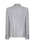 Grey flannel double-breasted blazer