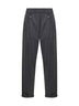 Pantaloni Baggy in lana e cashmere piombo