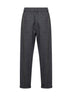 Pantaloni Baggy in lana e cashmere piombo