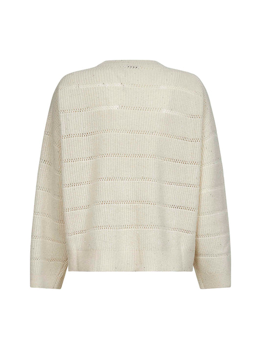 Ivory Diamond cashmere and wool sweater