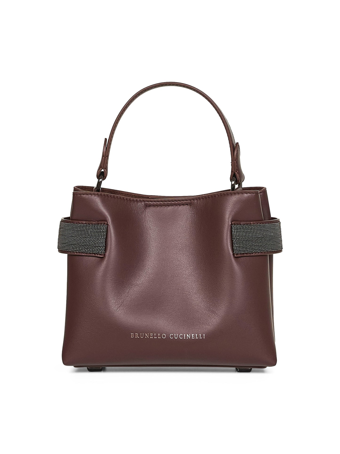 Burgundy Essence small top-handle bag