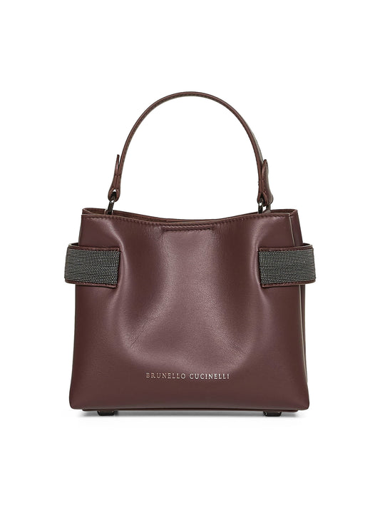 Burgundy Essence small top-handle bag