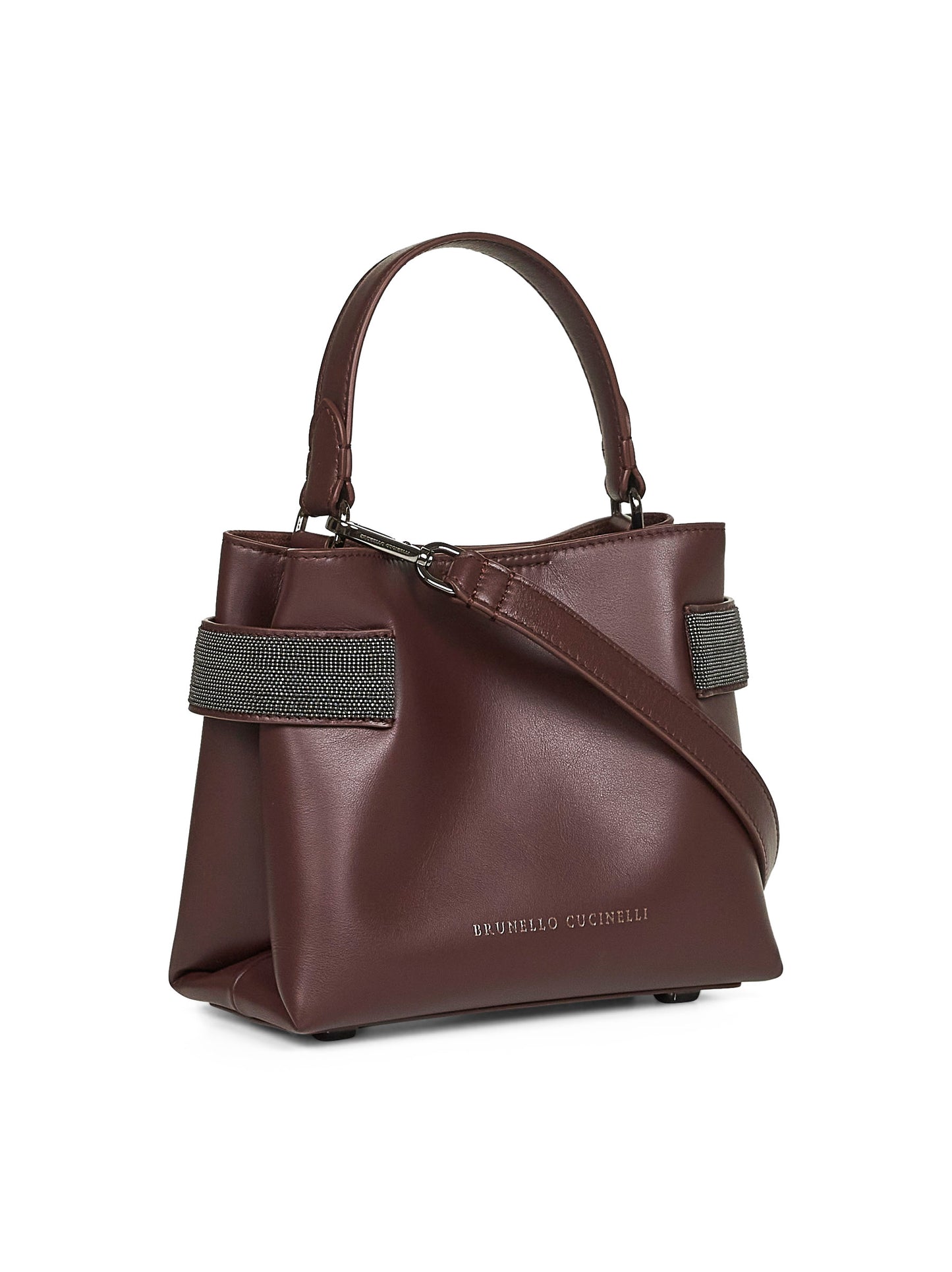 Burgundy Essence small top-handle bag