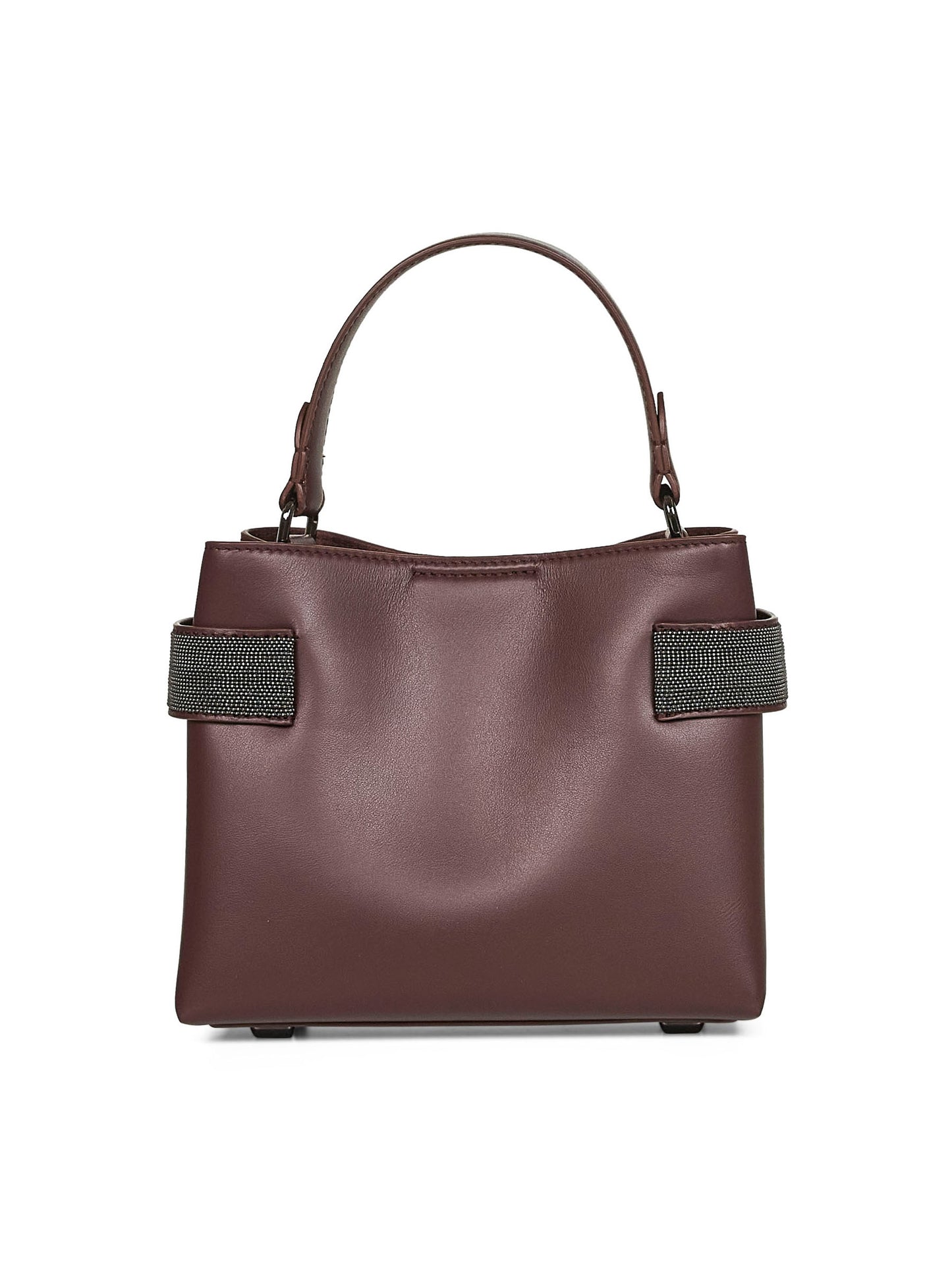 Burgundy Essence small top-handle bag