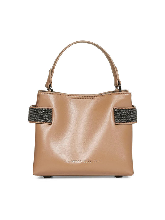 Hazelnut Essence small top-handle bag