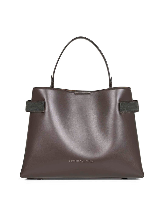 Brown Essence top-handle bag