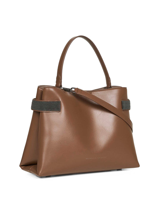 Tawny Essence top-handle bag<BR/>