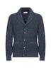 Blue chiné knit cardigan