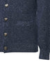 Blue chiné knit cardigan