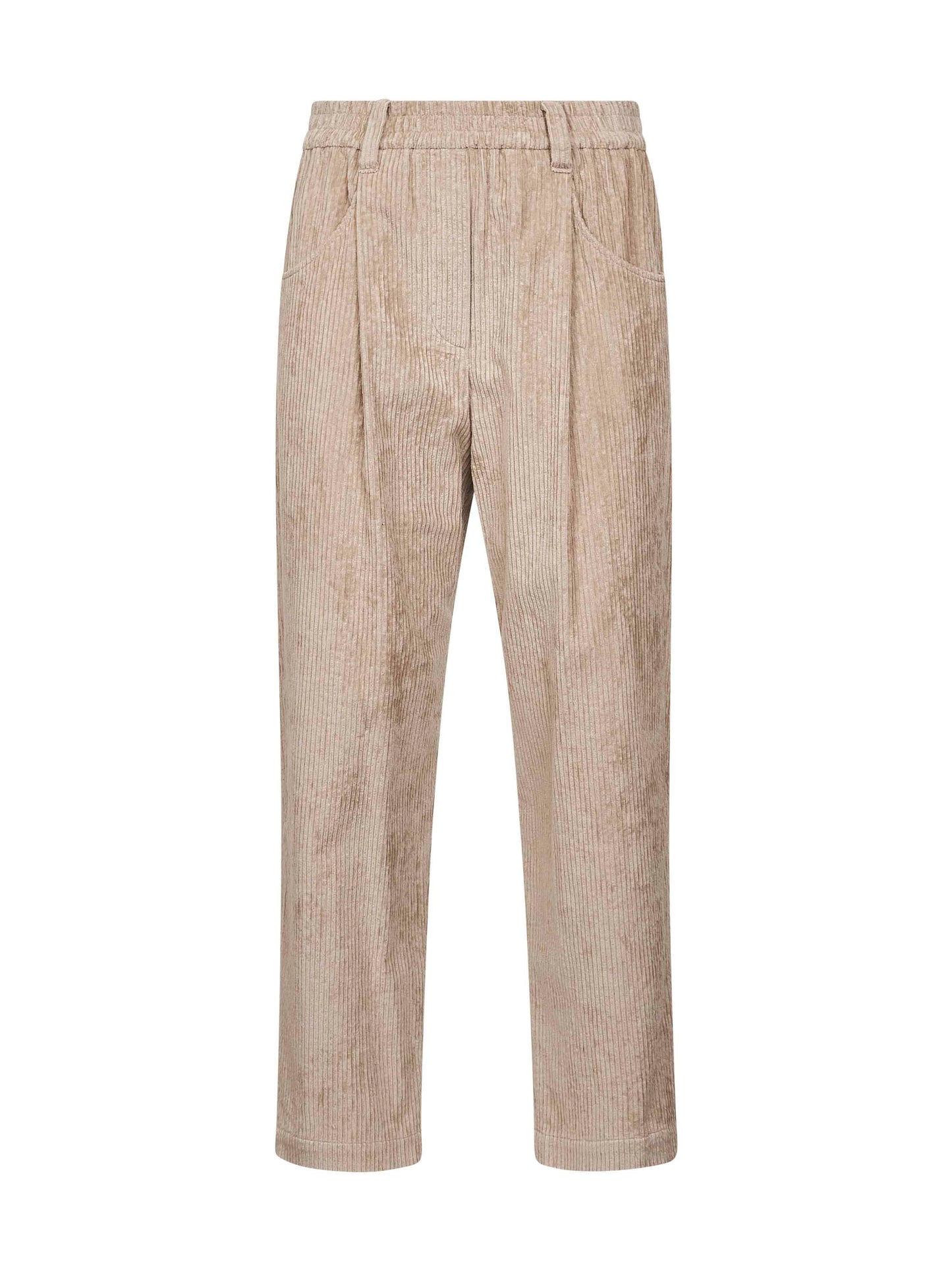 Beige corduroy Baggy trousers