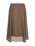 Clay Crispy silk Circle skirt