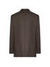 Brown twill single-breasted blazer