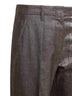 Brown Sparkling twill Chino Pleated trousers