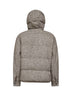 Beige reversible hooded down jacket