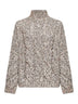 Multicolor Dazzling Chiné mock neck sweater