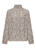 Multicolor Dazzling Chiné mock neck sweater