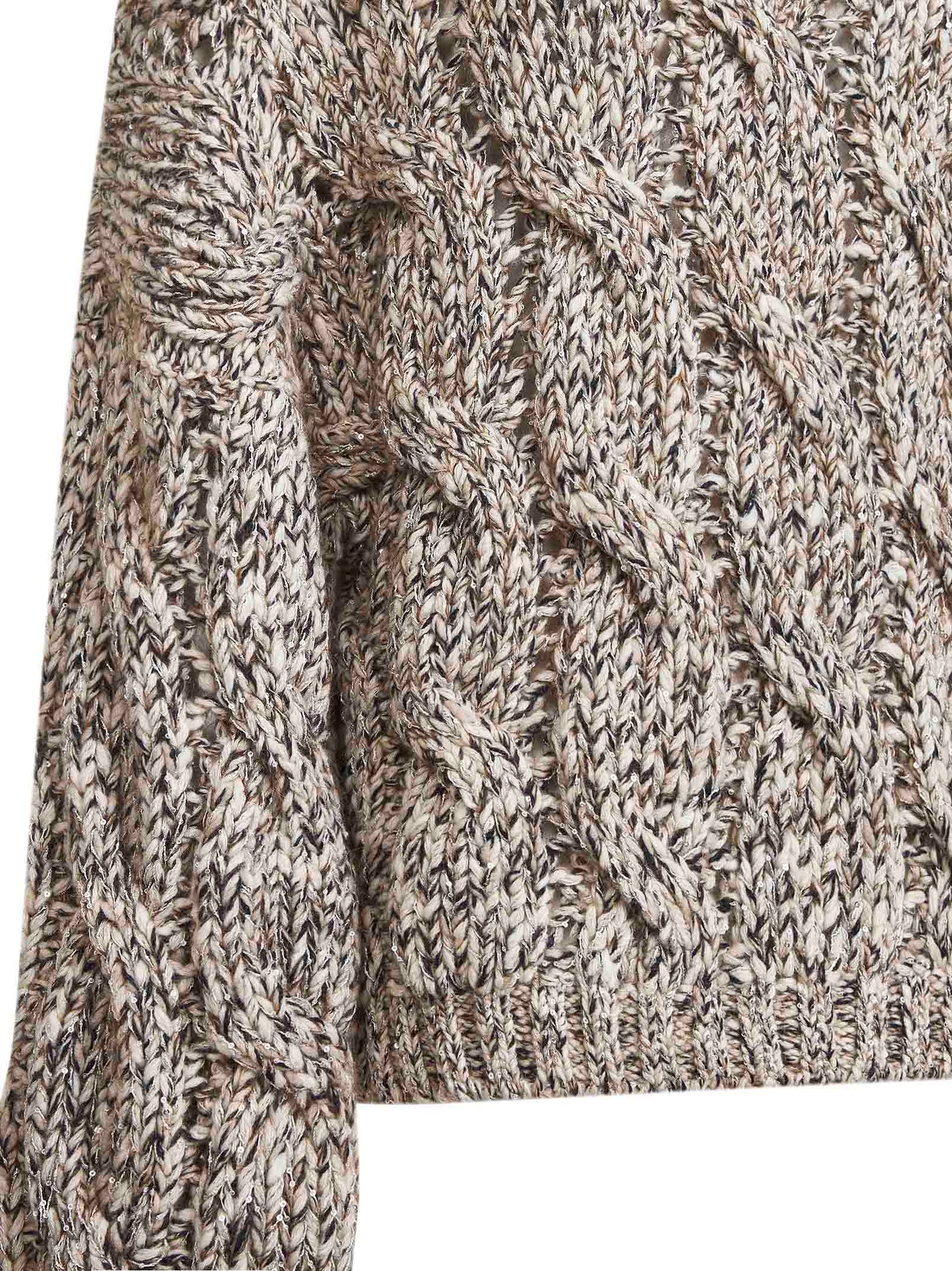 Multicolor Dazzling Chiné mock neck sweater
