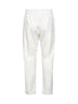 White stretch fleece monili Track trousers
